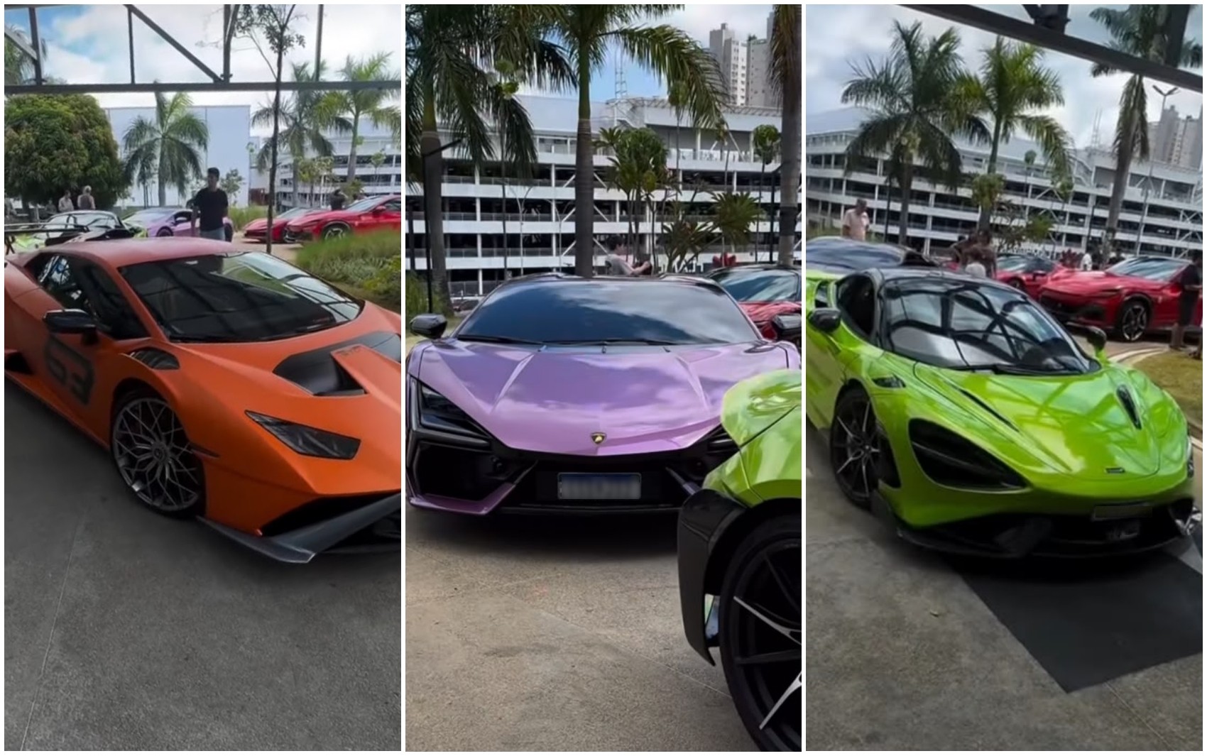 Mais de 150 carros de luxo impressionam ao 'desfilar' em Goiânia; vídeo
