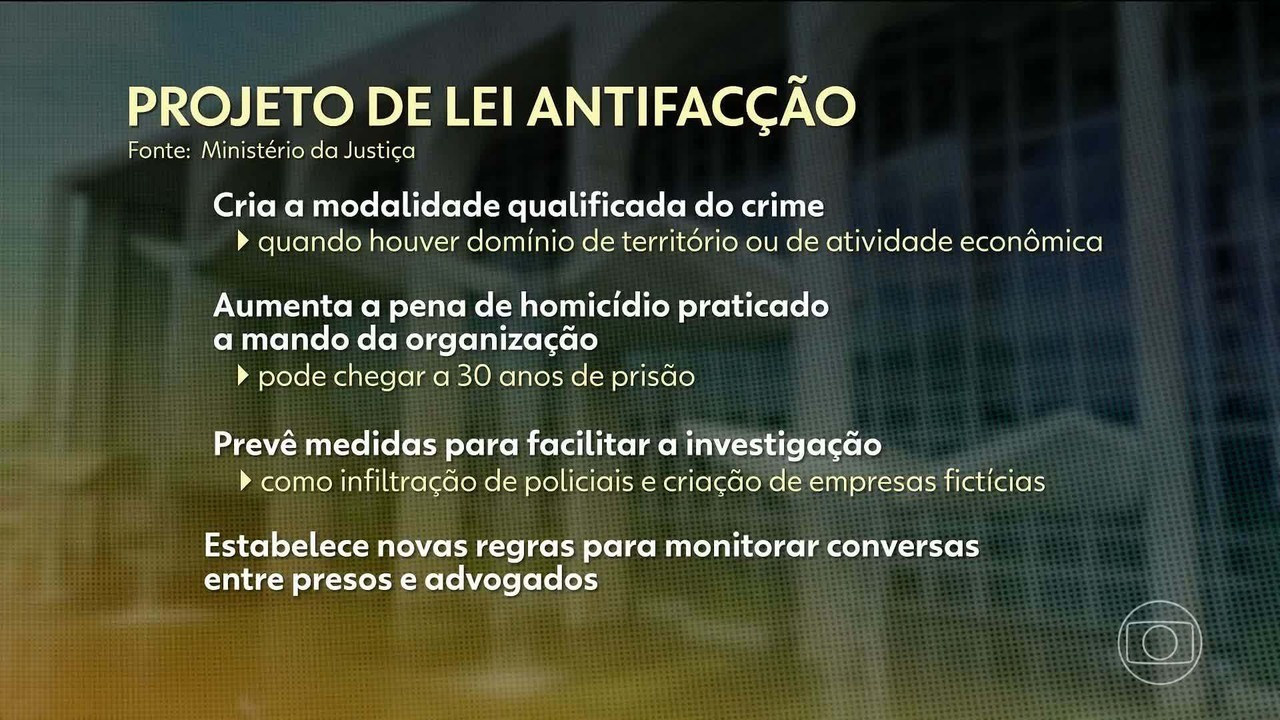 Projeto prevê criação de banco nacional com informações sobre facções