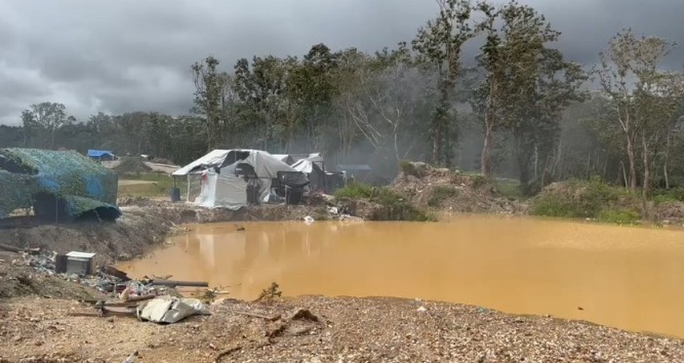 Polícia desmonta garimpo na Terra Indígena Sararé — Foto: Polícia Federal
