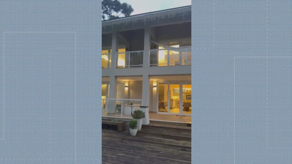 Casa de Oruam em Angra dos Reis — Foto: Reprodução/TV Globo