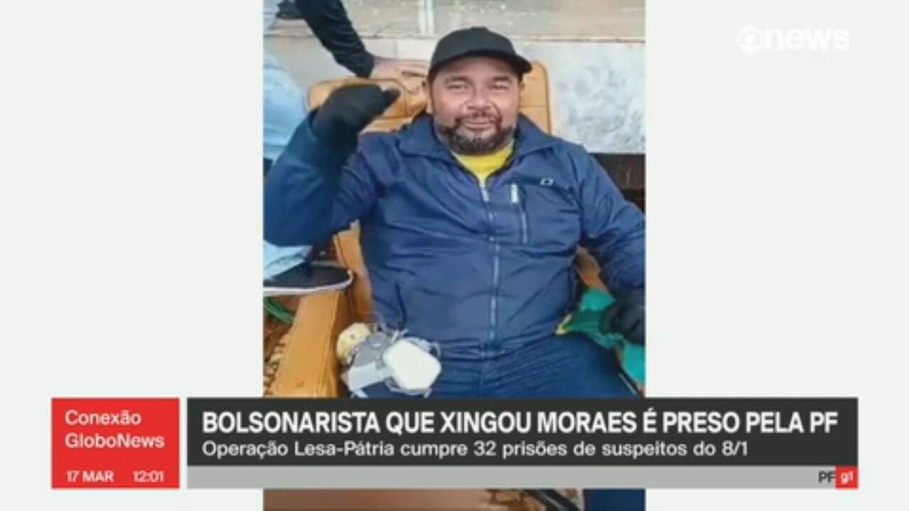Moraes vota para condenar a 17 anos de prisão homem que sentou em 'cadeira do Xandão' no 8 de janeiro