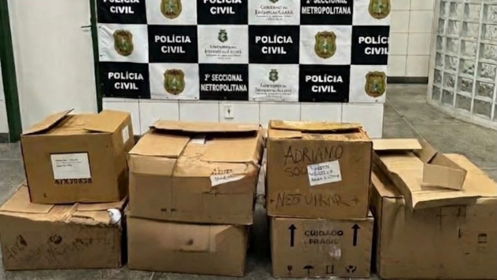 Polícia Civil recupera carga de alto valor durante ação em Maracanaú. — Foto: Divulgação/SSPDS