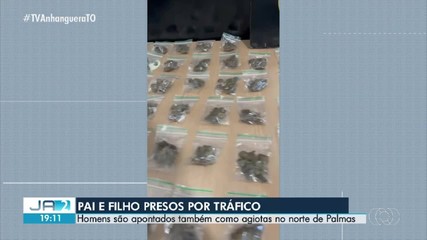 Pai e filho são presos em flagrante por tráfico de drogas em Palmas
