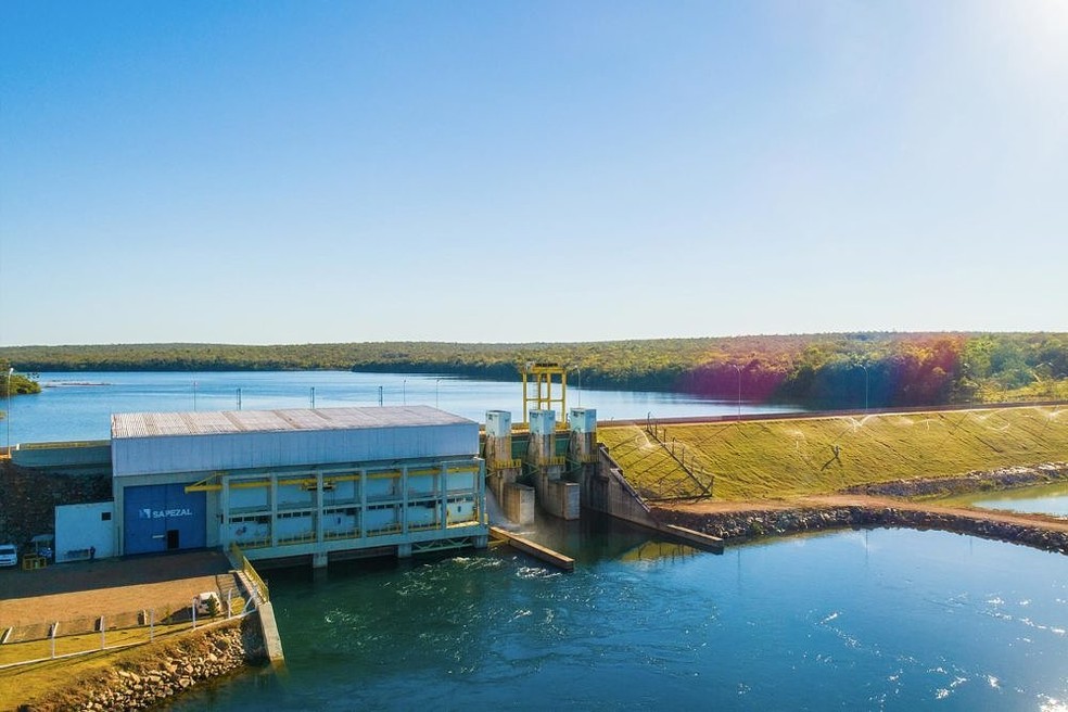 Usina está instalada no Rio Juruena em Sapezal (MT) — Foto: Hydria/divulgação