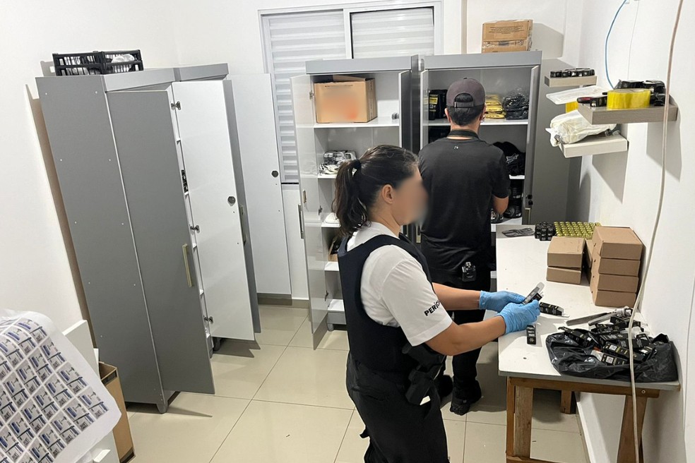 Polícia desmonta laboratório clandestino de falsificação de medicamentos em Presidente Prudente (SP) — Foto: Reprodução/Polícia Civil