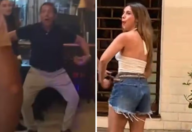 Menos de 24 h após influencer que imitou macaco no Rio voltar à Argentina, pai refaz o gesto; VÍDEO