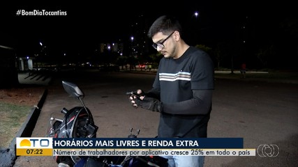 Número de trabalhadores por aplicativo cresce 25% em todo o país