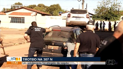 Homem morre e adolescente é baleado de raspão durante tiroteio na 307 Norte de Palmas