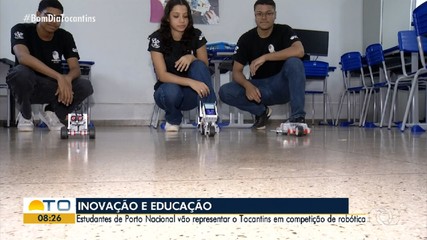 Robô criado por alunos do Tocantins será apresentado em evento nacional no Espírito Santo