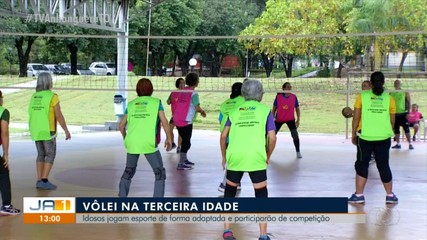 Time de idosos vai participar de competição nacional de vôlei adaptado