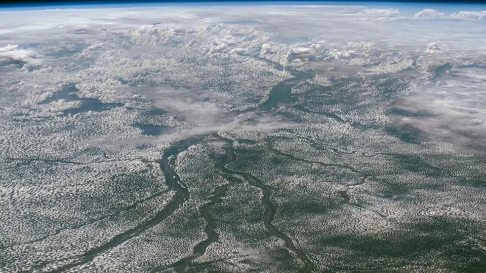 As nuvens e as florestas tropicais do Congo estão intrinsecamente conectadas — Foto: NASA