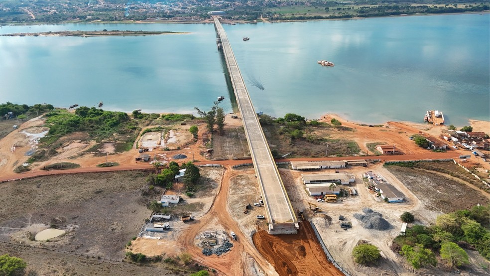 Ponte sobre o rio Araguaia, entre Xambioá (TO) e São Geraldo (PA) — Foto: DNIT/Divulgação