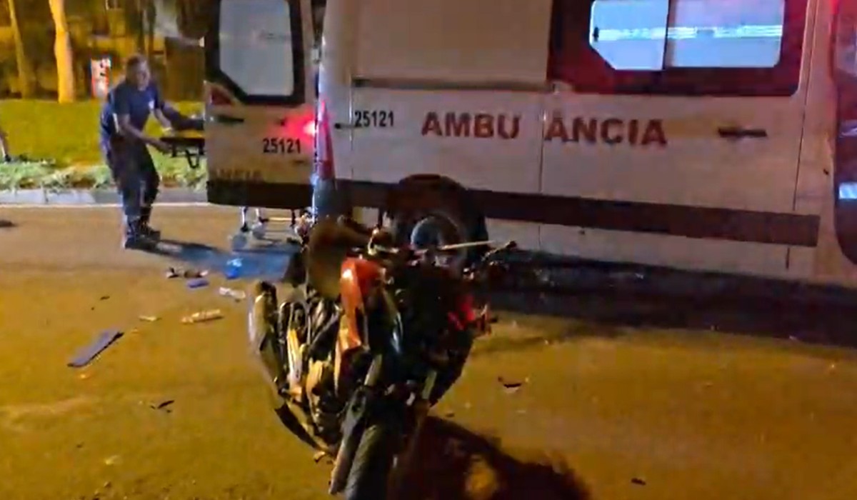 Motociclista fica ferido após ser atingido na contramão por motorista bêbado em Jaguariúna
