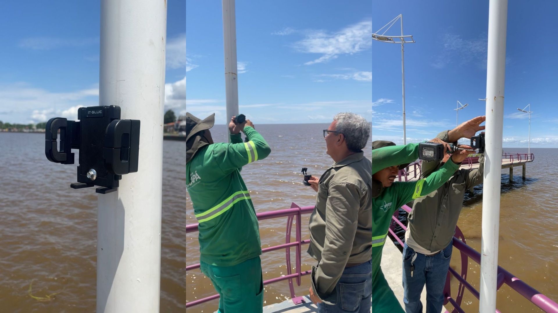 Projeto em Macapá utiliza lixo eletrônico para produzir suporte de selfie em pontos turísticos