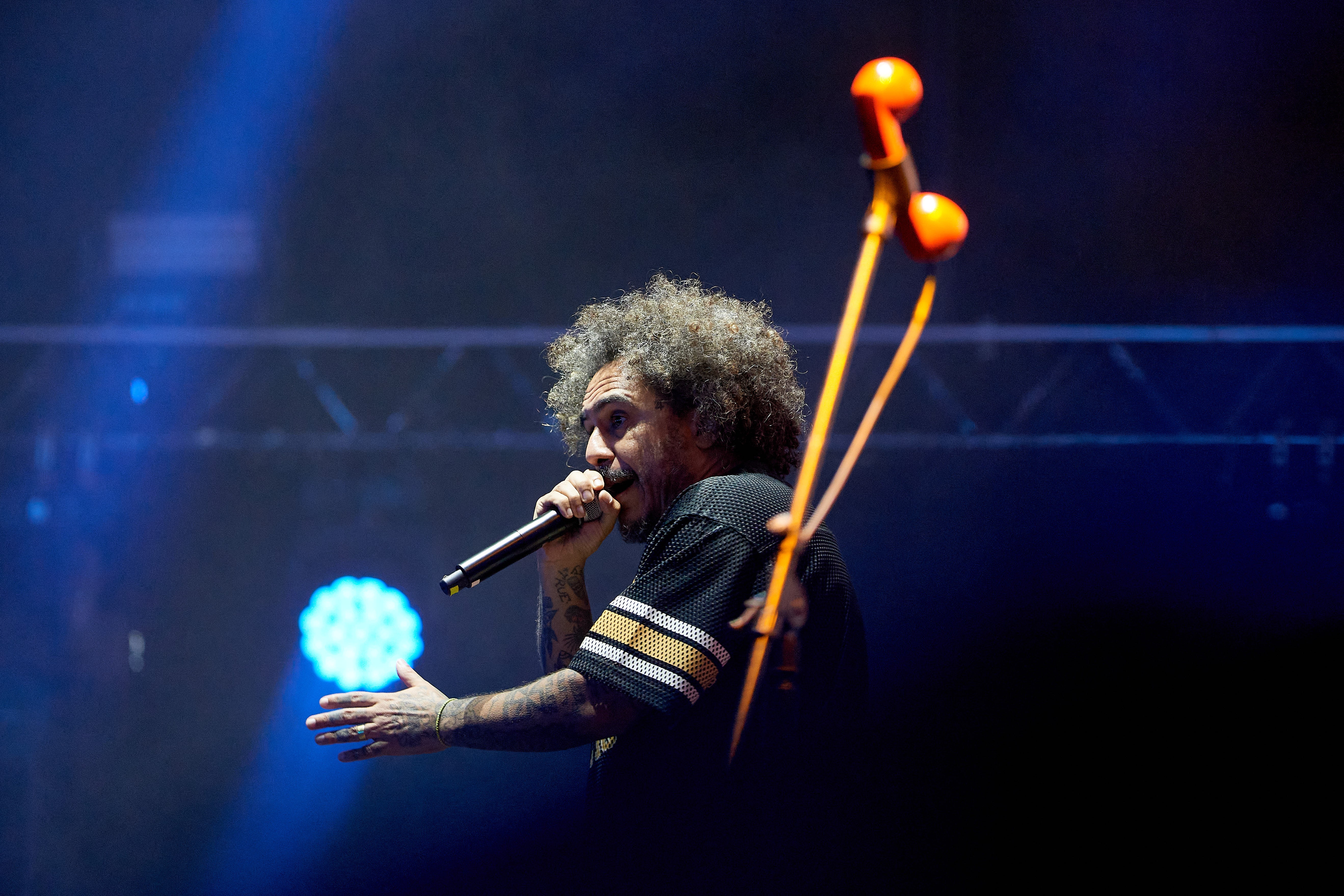 D2 convida Rael, transforma João Rock em roda de samba e elogia fãs por não usarem celular no show