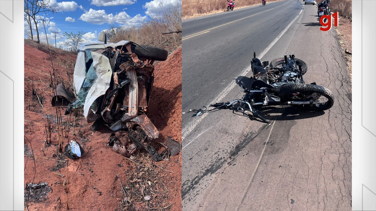 Jovem morre em grave acidente entre moto e carro de prefeitura do interior do Piauí