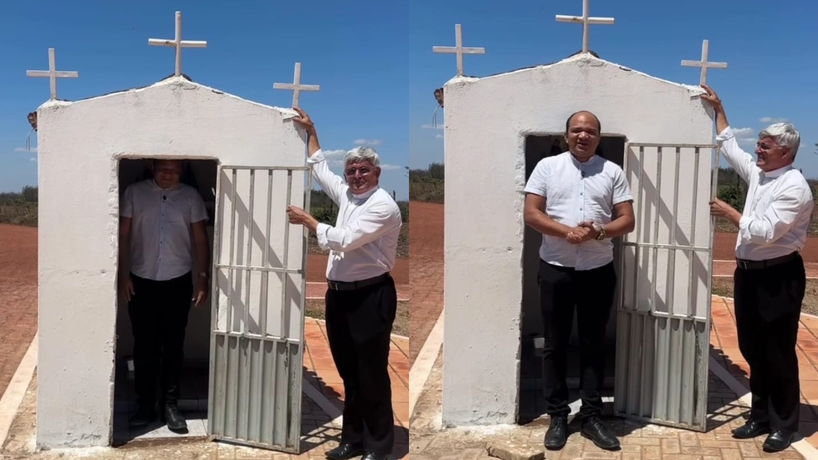 Bispo viraliza ao mostrar tamanho de capela no interior do Piauí: 'só cabe o padre'; veja vídeo