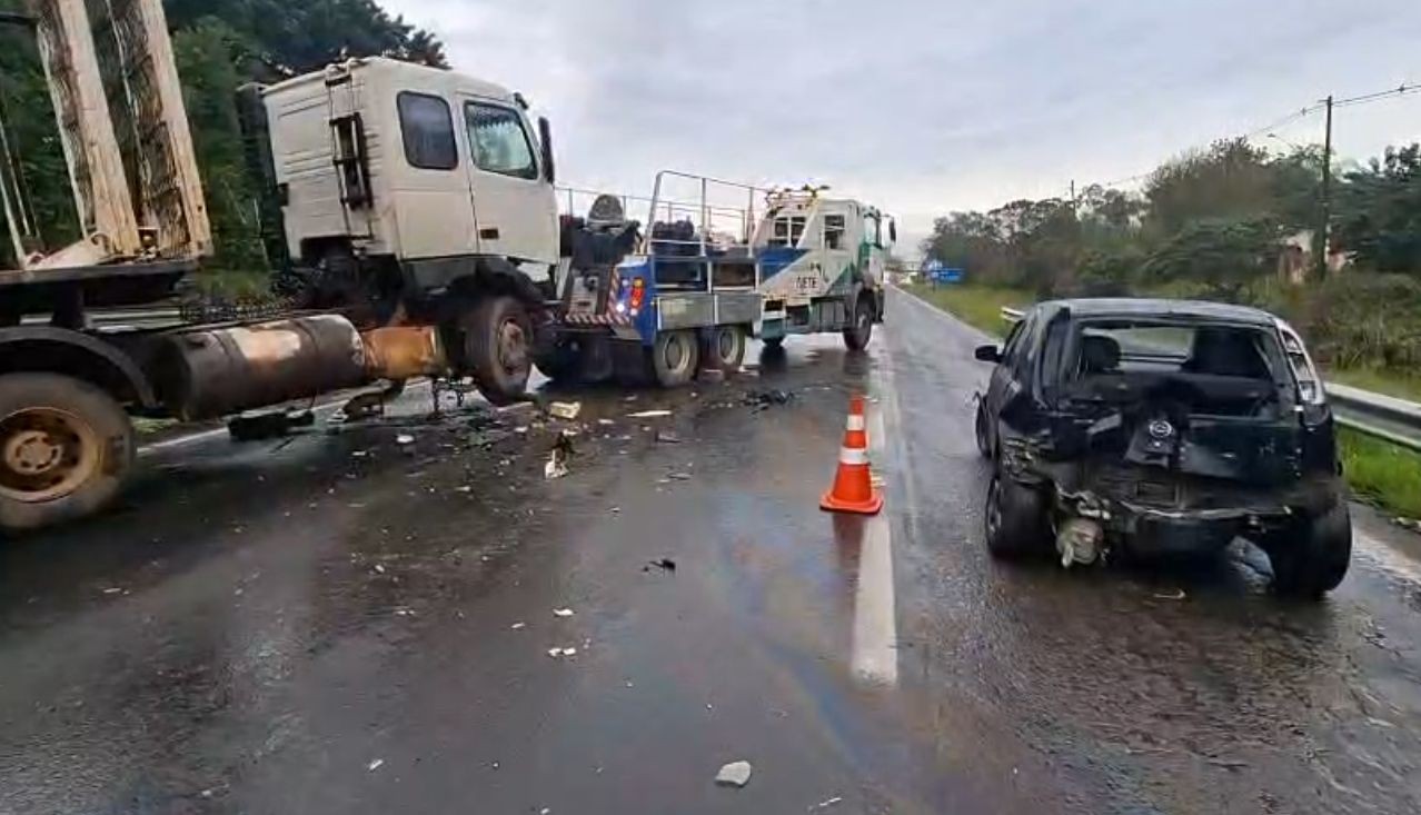 Sequência de acidentes provoca congestionamento na Rodovia Marechal Rondon em Botucatu