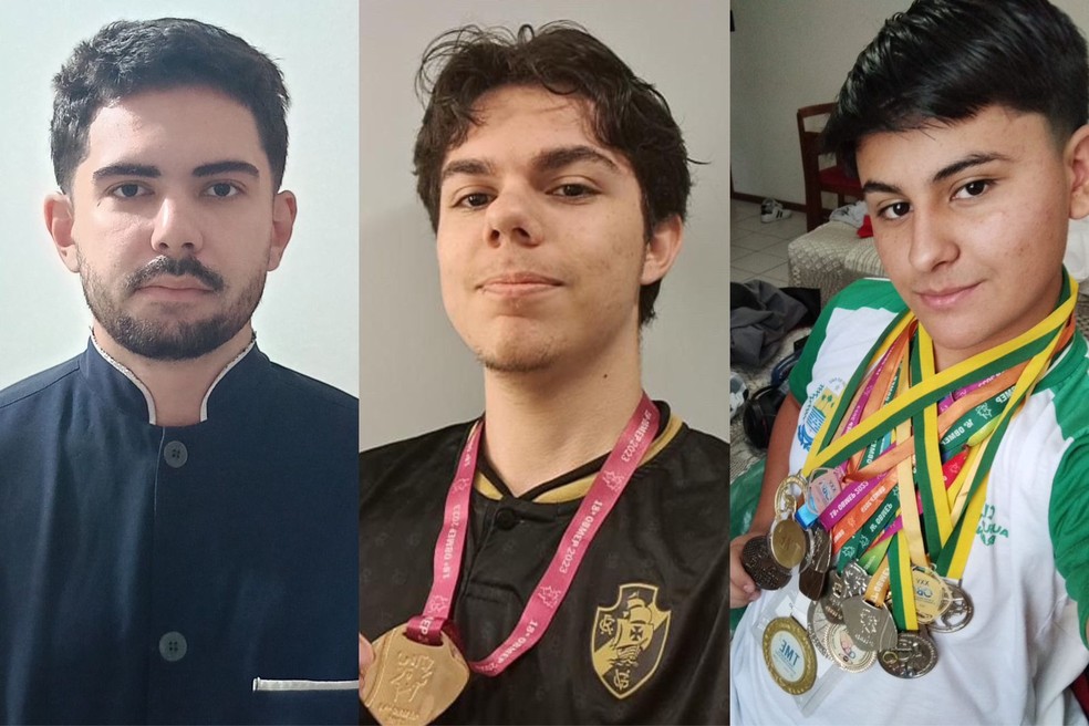 Cocal dos Alves: medalhistas da cidade que é campeã nas Olimpíada de Matemática — Foto: Arquivo pessoal