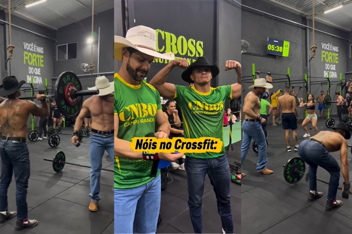 'Crosfiteiros do agro' viralizam ao treinar de chapéu, bota e fivela em Campo Grande
