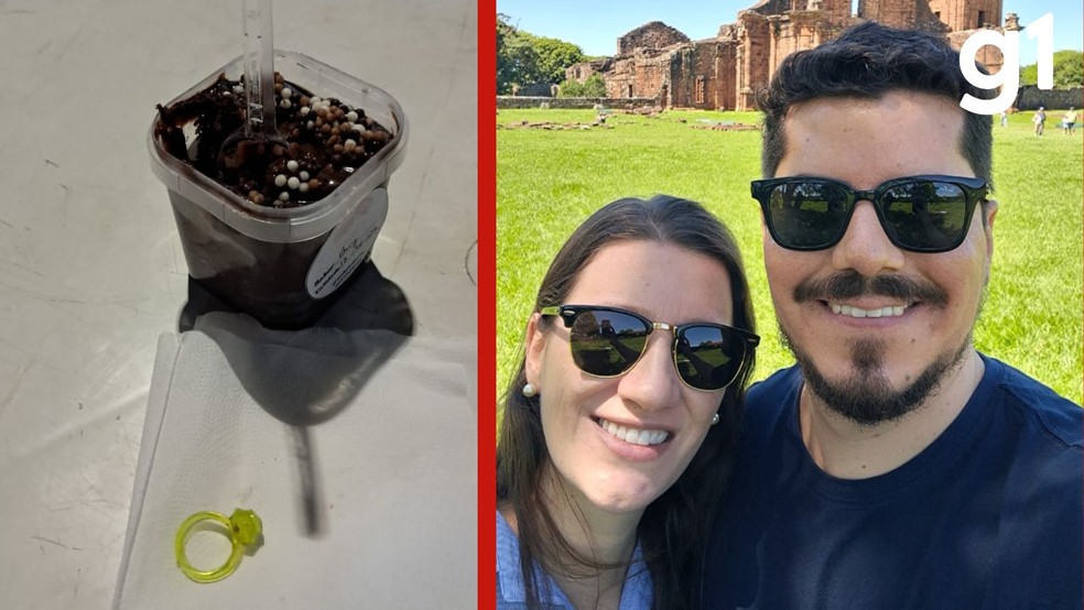 Para a professora Carline Trentin e o advogado Pedro Bilego, a festa foi um momento que marcou o início de uma nova etapa da vida a dois. — Foto: Reprodução