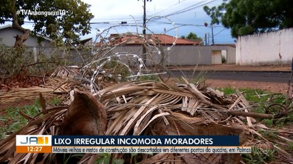 Descarte irregular de lixo incomoda moradores em Palmas