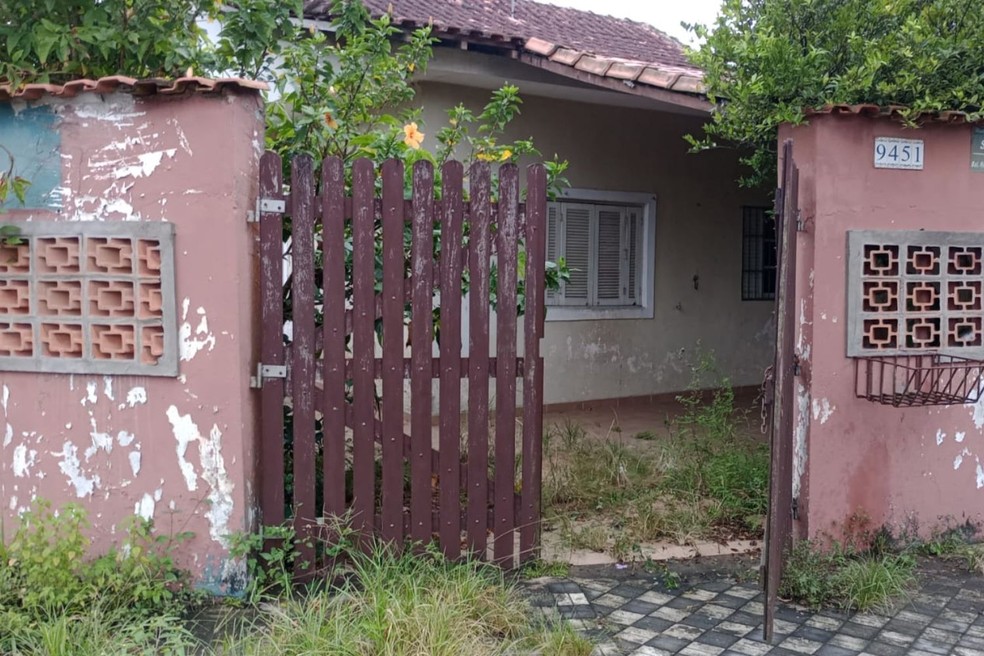Casa fica no bairro Agenor de Campos, em Mongaguá (SP). — Foto: Polícia Civil/Divulgação