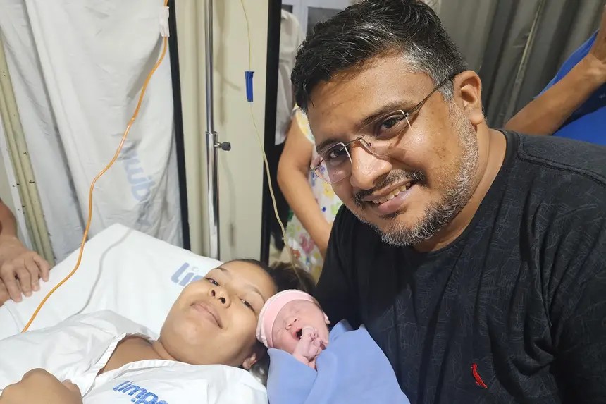 Lia Eloah é a primeira bebê a nascer no Amapá em 2026