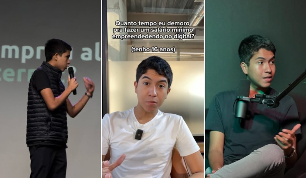 Alejandro Ferreira, de 17 anos, é dono de empresa que ensina empreendedorismo digital aos jovens | Foto: Instagram/Reprodução