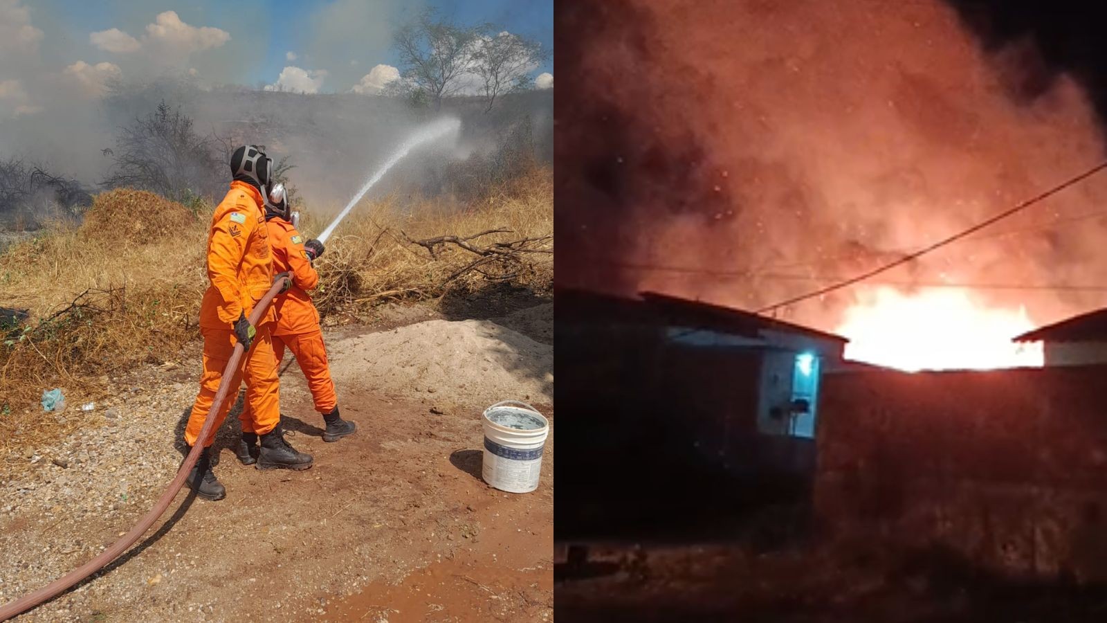 Cinco incêndios são registrados em menos de 10 horas na região de Picos