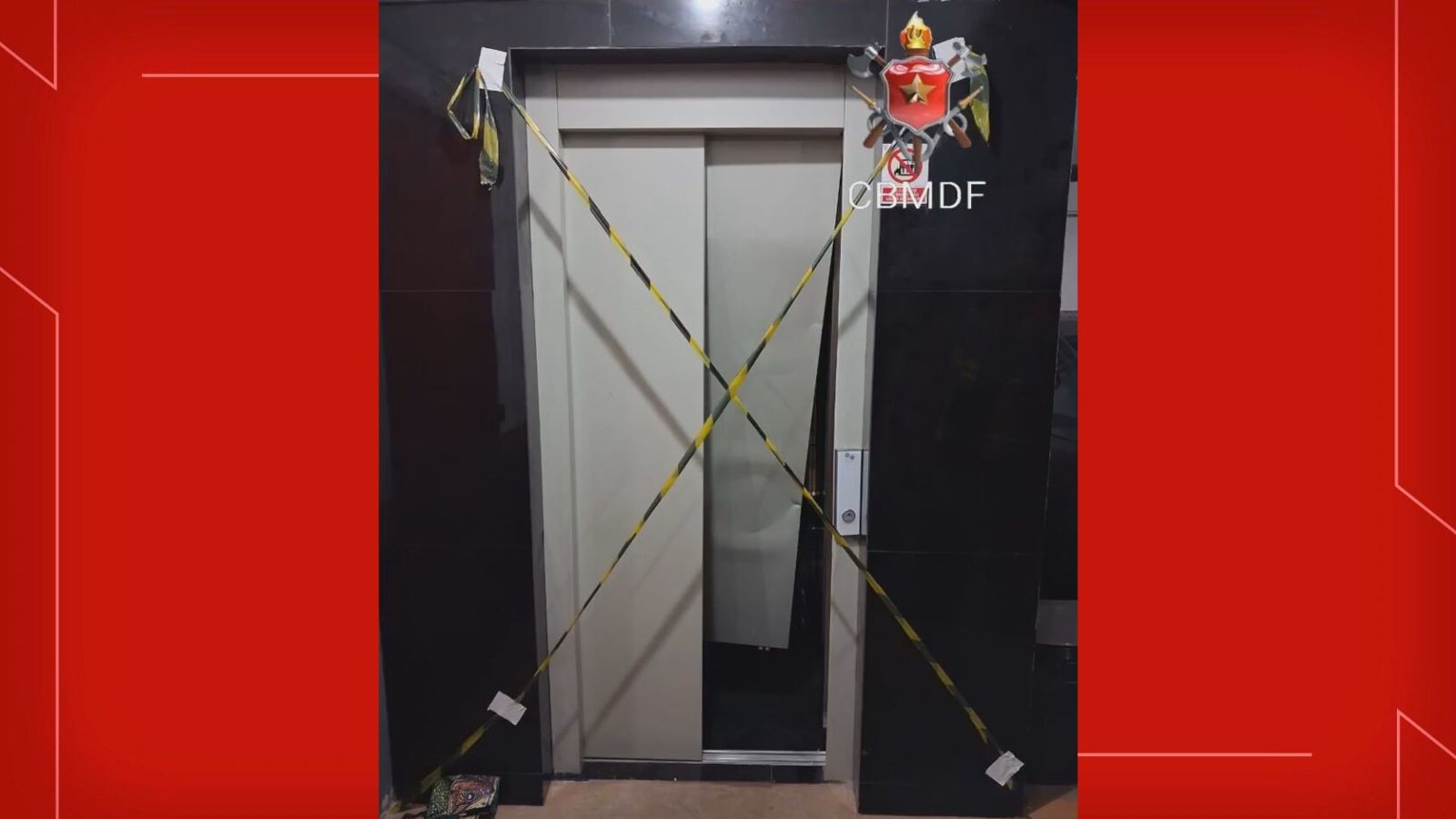 Duas pessoas ficam feridas após elevador despencar no DF