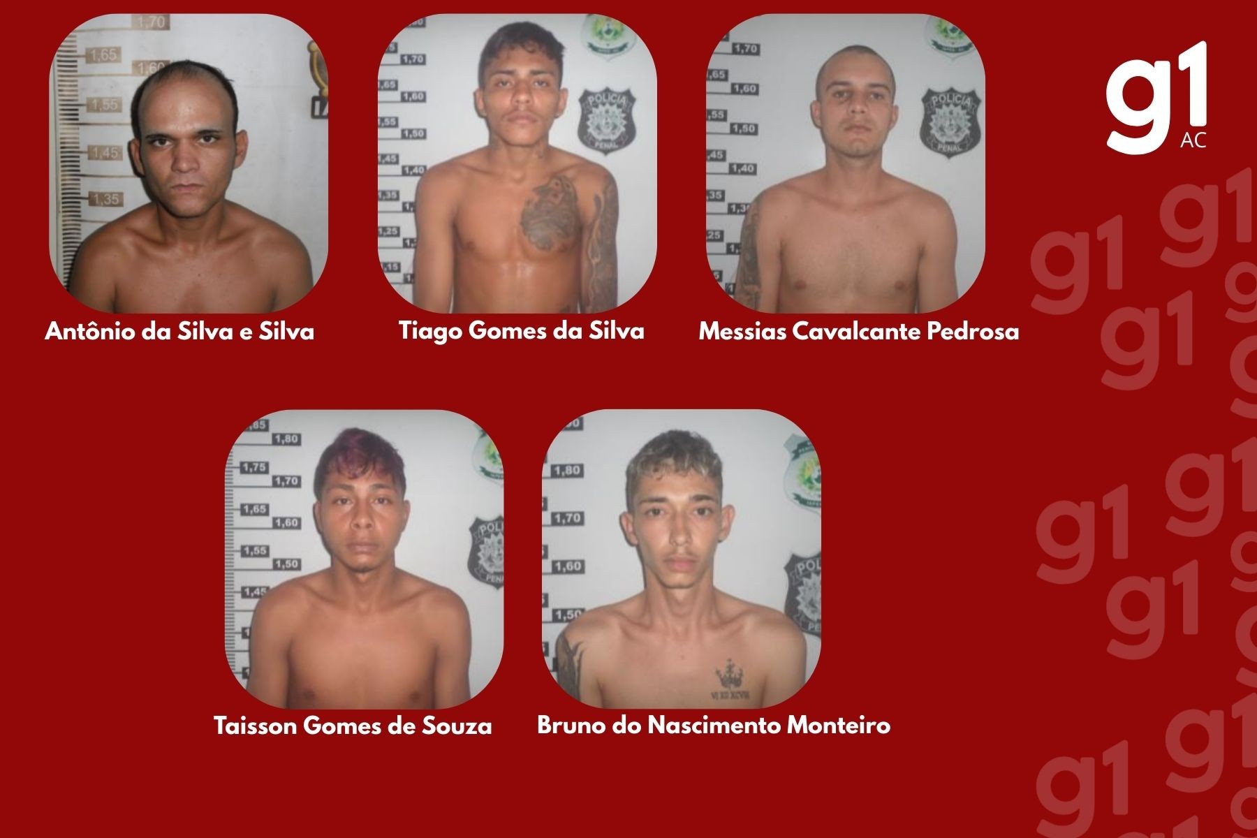 Presos aproveitaram o horário de visita e forte chuva para fugir de presídio de Cruzeiro do Sul