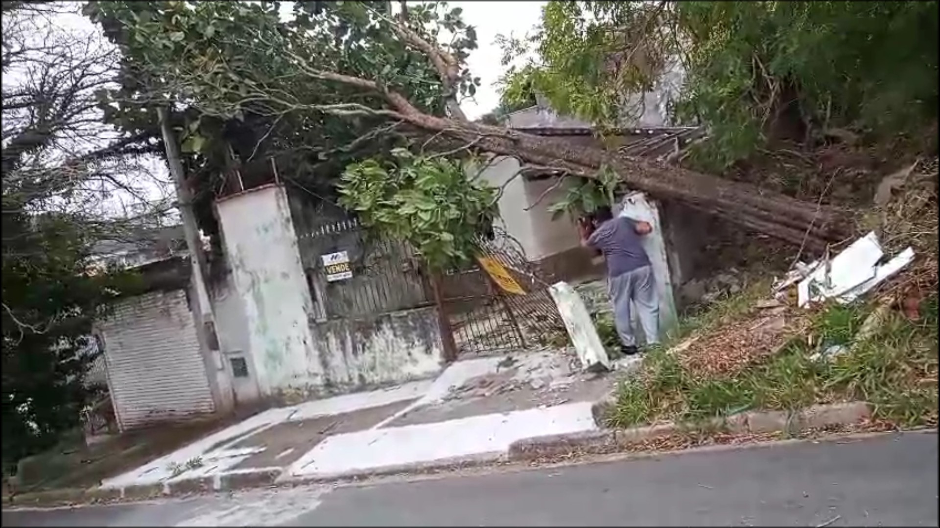 Forte rajada de vento atinge Alto Tietê durante alerta severo da Defesa Civil