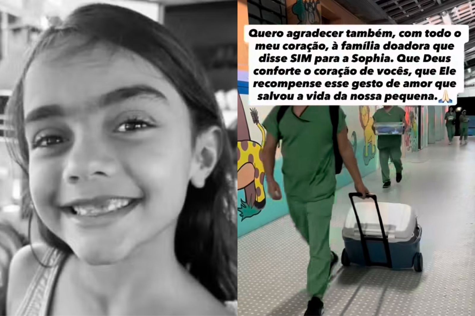 Coração de menina de 7 anos que morreu no PI é doado a bebê que aguardava transplante no CE