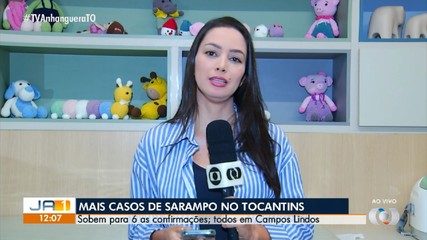 Sobe para seis o número casos de sarampo em pessoas não vacinadas no Tocantins