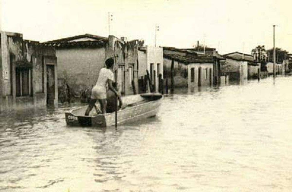 Enchente Rio Cuiab 1974  Foto: Reproduo