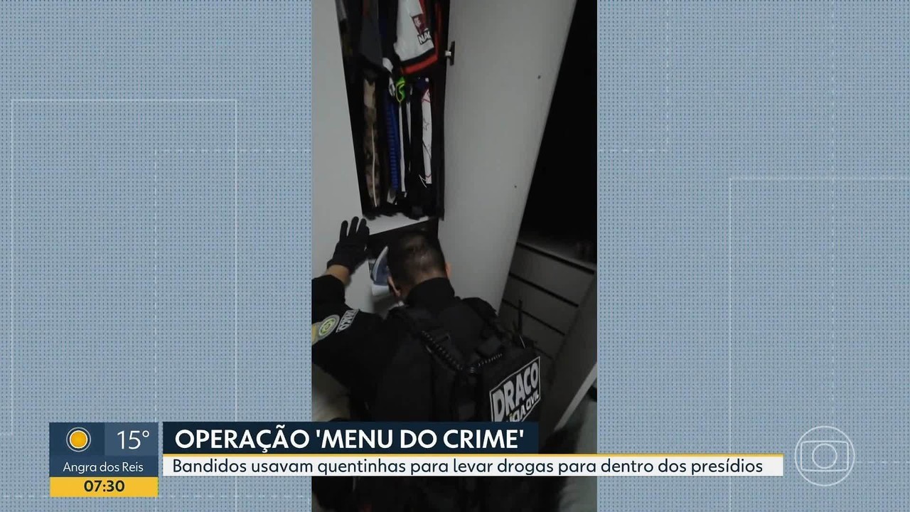 Operação mira esquema que usava 'quentinhas' para entregar drogas e celulares em presídios