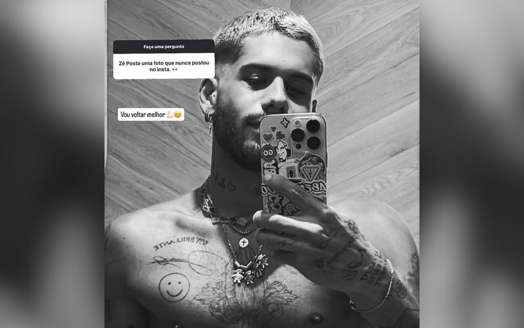 Zé Felipe atiça web com registro ousado