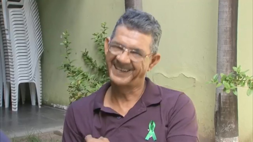 Antônio Pereira sofreu acidente há 20 anos e já recebeu dois novos corações — Foto: TV Verdes Mares/Reprodução