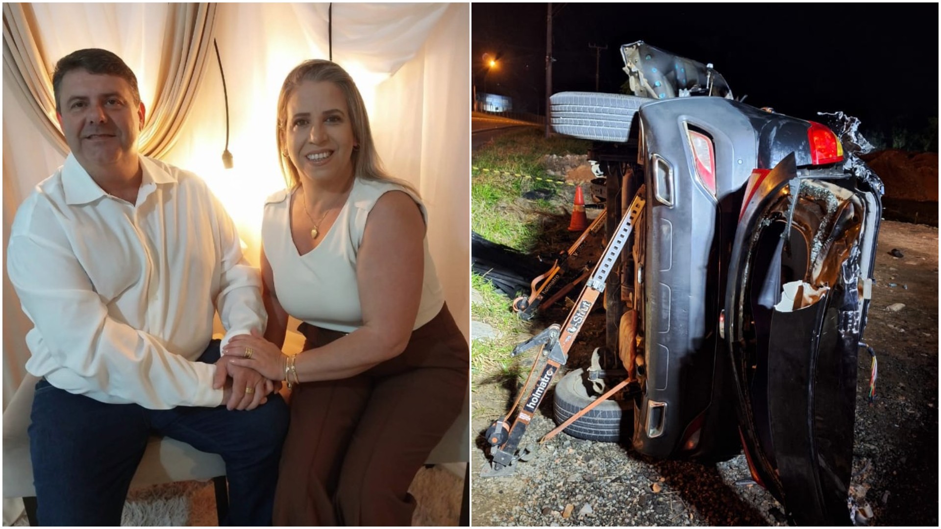 Vídeo mostra colisão que causou morte de casal de pastores e deixou 4 feridos graves em SC