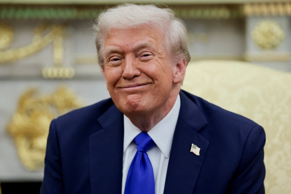 O presidente Donald Trump, que deseja ser o vencedor do Nobel. — Foto: REUTERS/Evelyn Hockstein