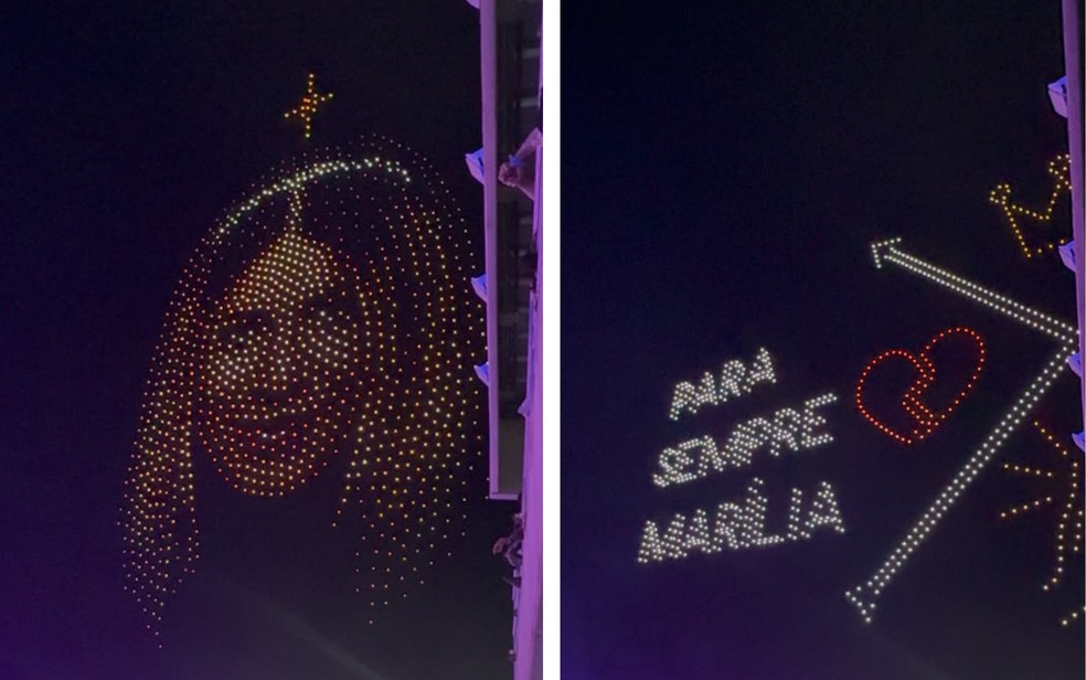 Alok faz homenagem a Marília Mendonça na Festa do Peão de Barretos — Foto: Lucas Zanetti/g1