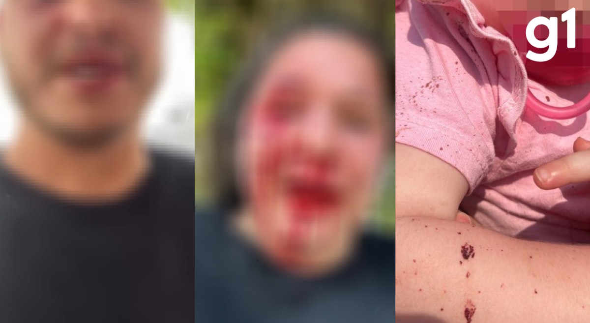 VÍDEO: 1º dia de guarda compartilhada termina em agressões entre pais e padrasto em MT