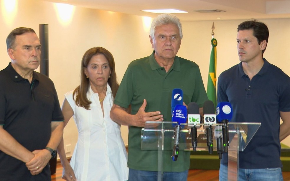 Após vitória de Lula, Caiado declara que acreditava em renovação, mas 'como democratas, nos curvamos à decisão da maioria' — Foto: Reprodução/TV Anhanguera