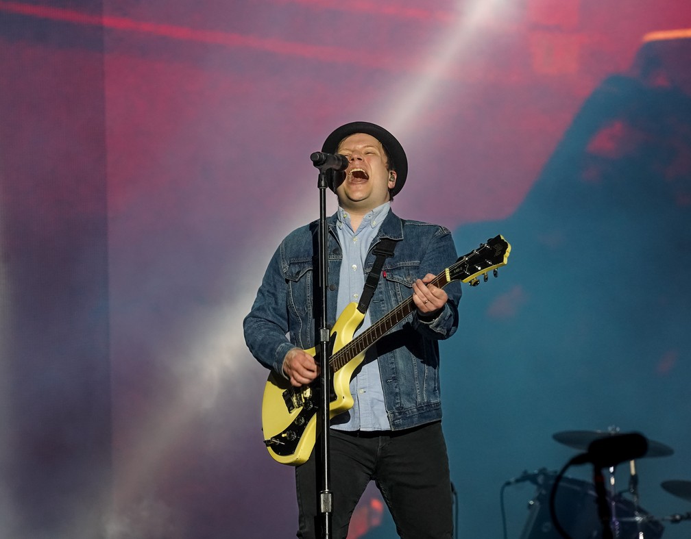 Fall Out Boy se apresenta no Palco Mundo do Rock in Rio 2022 — Foto: Stephanie Rodrigues/g1