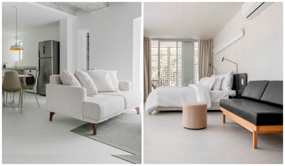 Exemplo de imóveis mobiliados oferecidos pela empresa Tabas em São Paulo. — Foto: Reprodução/Tabas