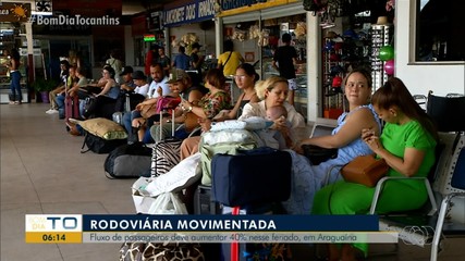 Rodoviária de Araguaína tem aumento de 40% no fluxo de passageiros durante o feriado