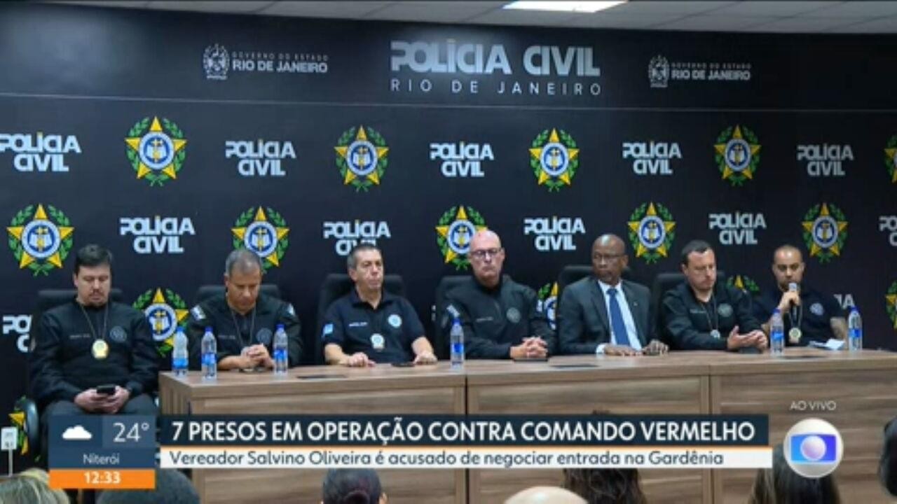 Vereador do Rio é preso sob acusação de ligação com Comando Vermelho