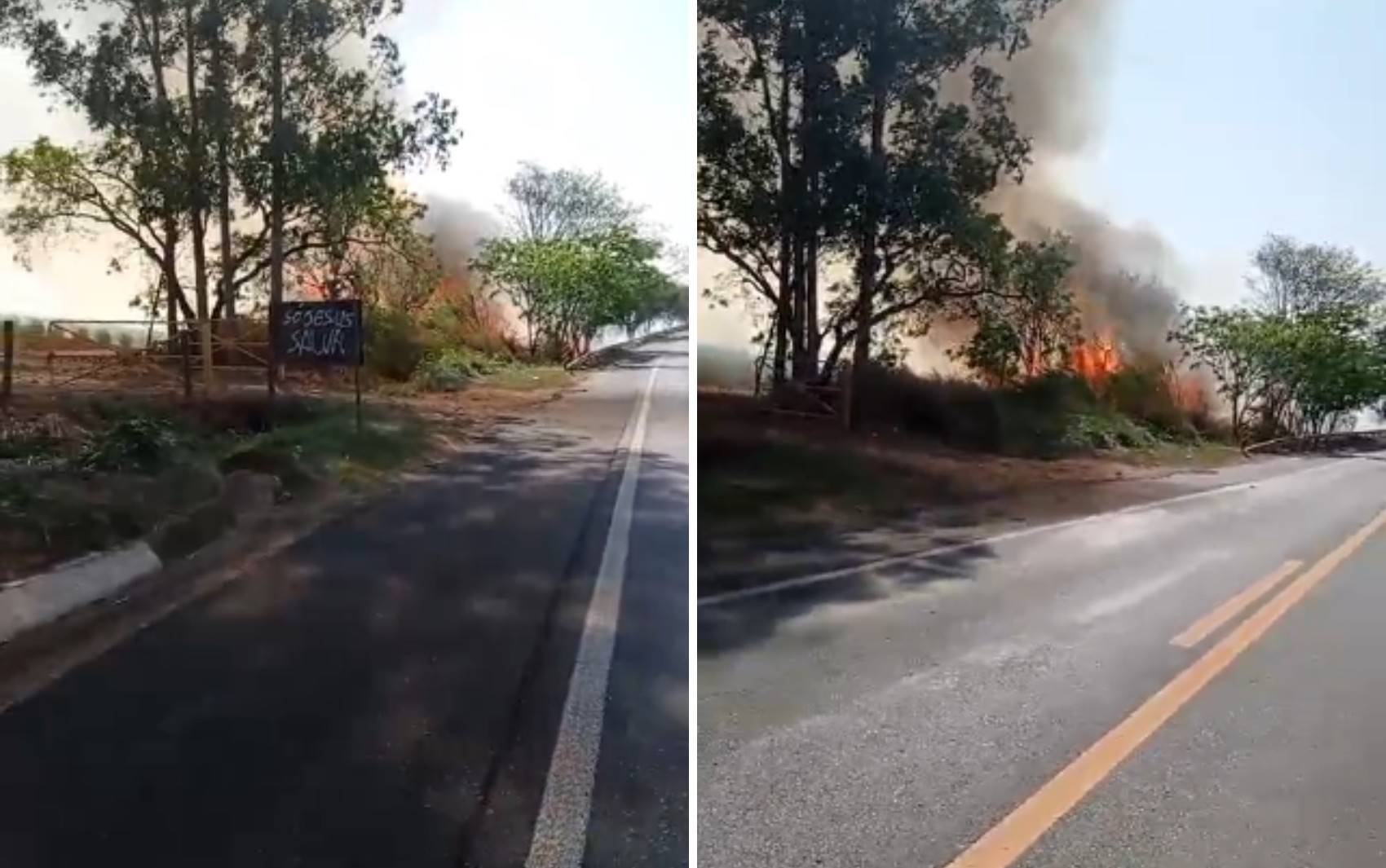 Novos focos de incêndio interditam rodovias na região de Ribeirão Preto, SP