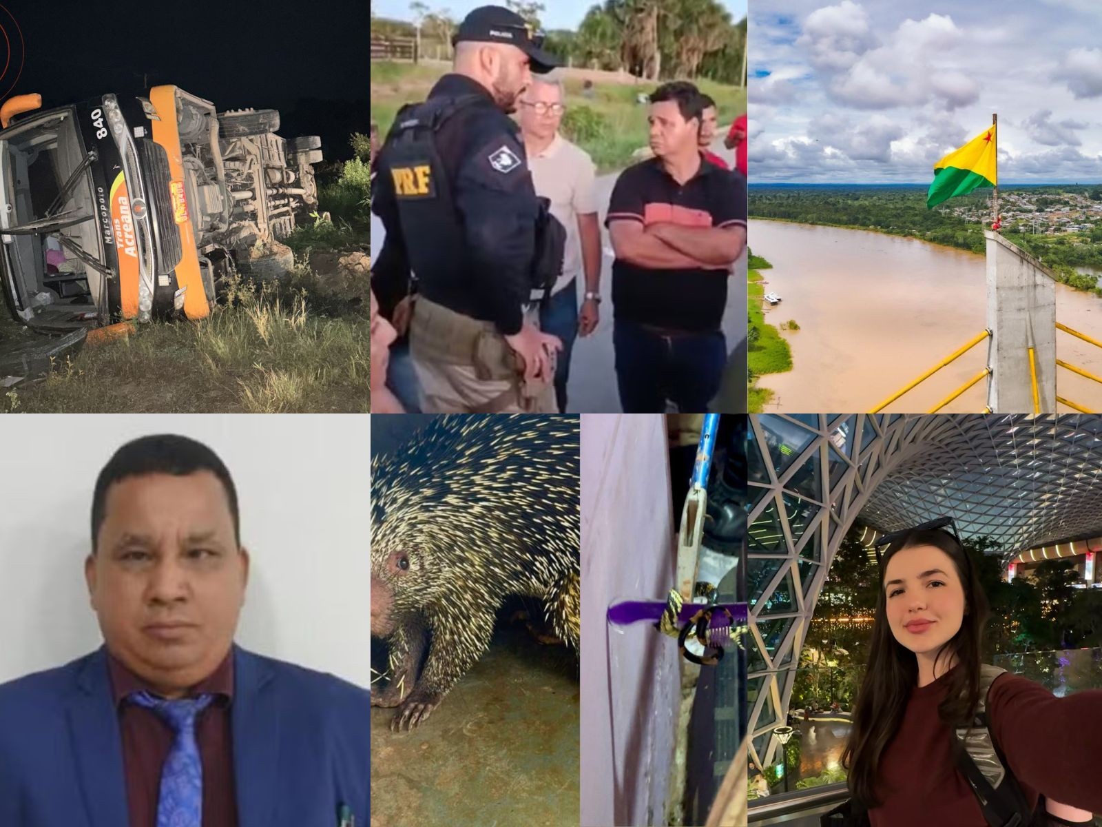 Você viu? Protesto na BR-364,PM condenado por matar mulher, ônibus tomba na rodovia e mais